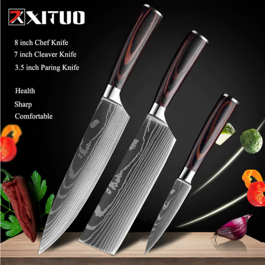 3pc japanese knives